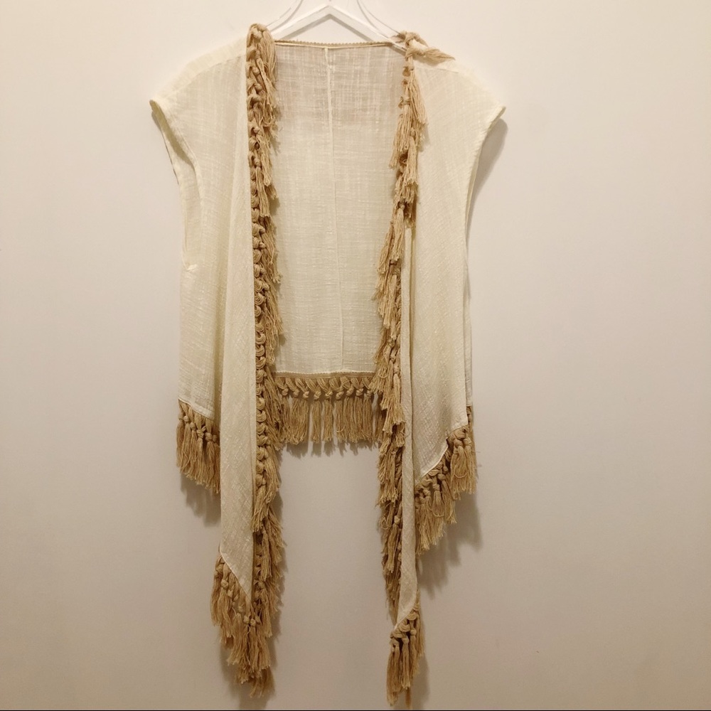 Treska Boho Sleeveless Fringe Vest